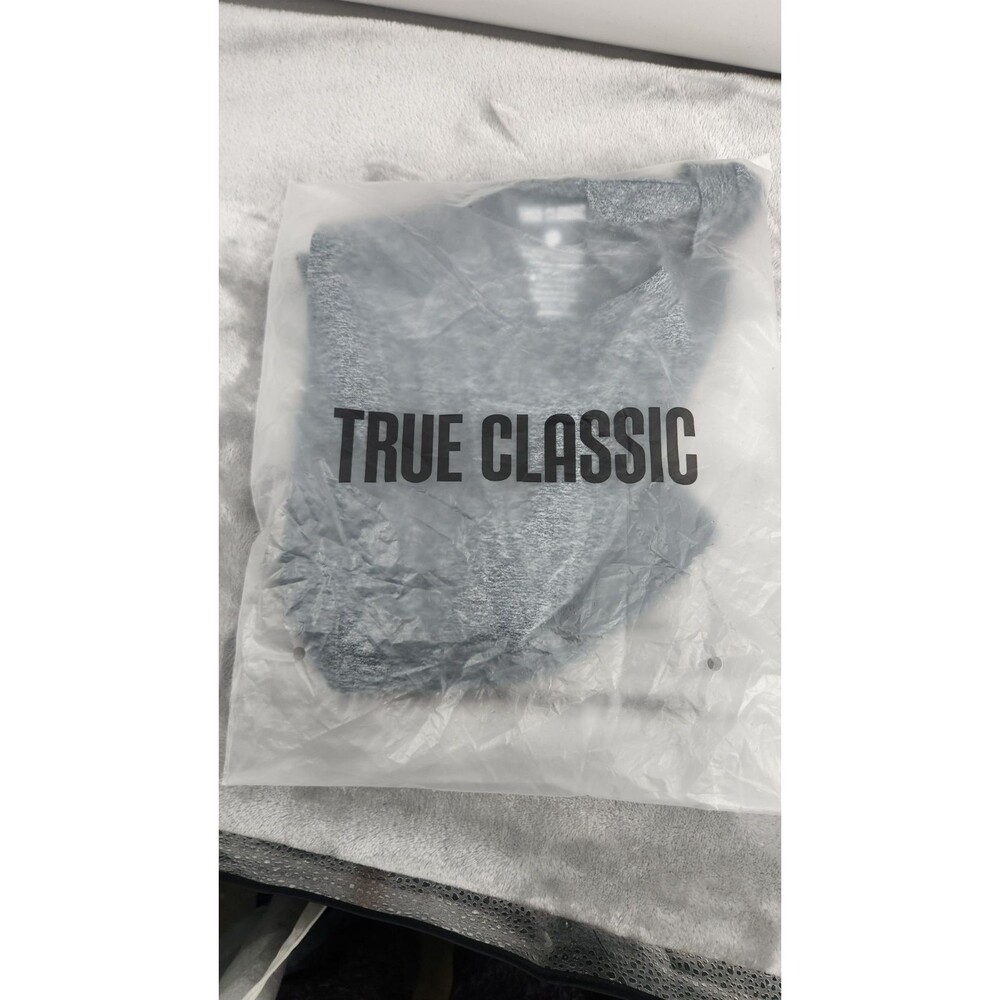 True Classic Men's Medium Navy Blue Short Sleeve‎ T-Shirt Tee NWT